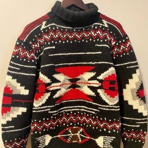 Vintage Ralph Lauren Hand Knit Navajo Sweater
